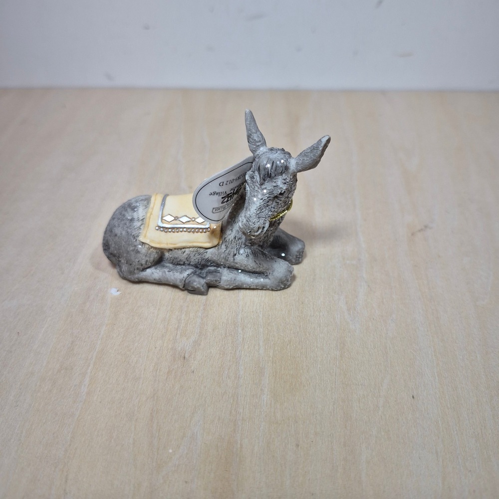 Hawthorne Village Heavenly Blessings Nativity‎ Collection Donkey Figurine Grey